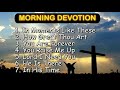 30 minutes MORNING DEVOTION  worship songs with lyrics
