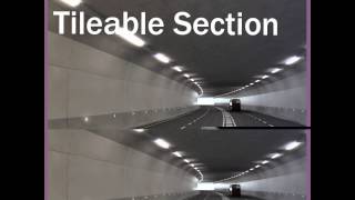 HIGHWAY TUNNEL SECTION 3D model from CGTrader.com