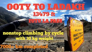 FOTU LA PASS / CLIMBING BY CYCLE / ALL INDIA RIDE / @BLACKSPIRIT24 #cyclingvlog  #FOTULA  #ladakh