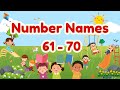 Spell Number Names 61 to 70 | Kids | Dr La Skool #Numbernames61to70 #spell #drlaskool #spell61to70