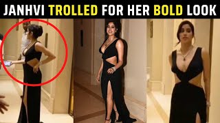 Janhvi Kapoor Trolled For Her Plunging Neckline Gown Compared To Urfi Javed & Am Pandey