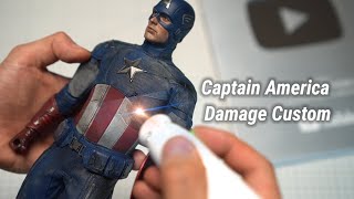 [Hot Toys] Captain America 2012 Version Damage Custom 핫토이 캡틴아메리카 2012 버전 데미지 커스텀