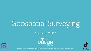 Geospatial Surveying in TUD