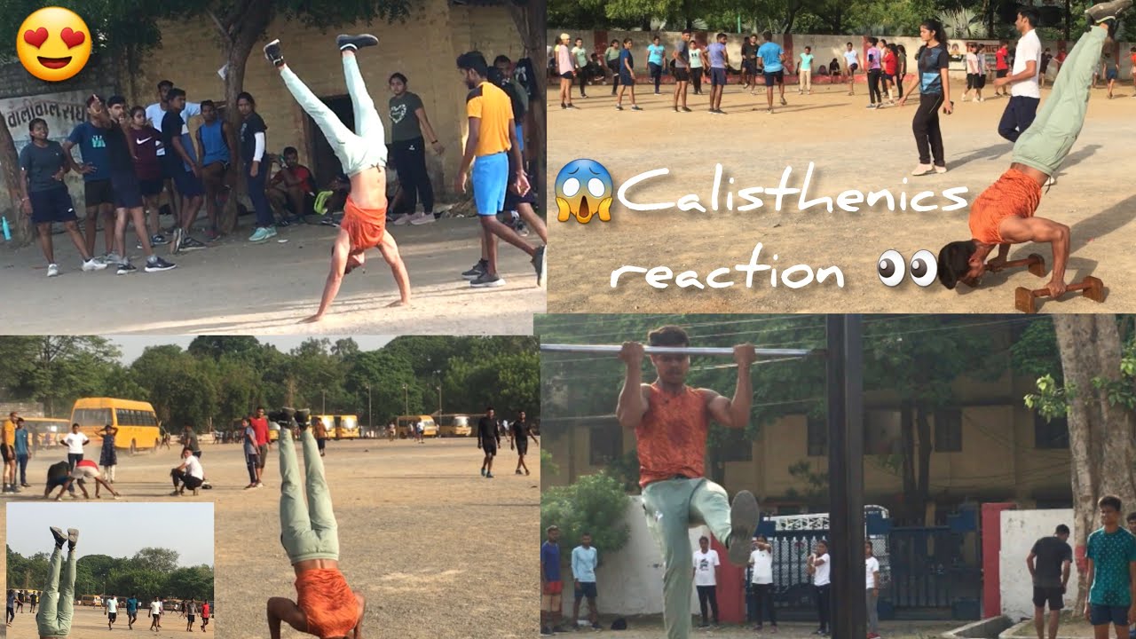 Calisthenics Reaction 👀😱 | Public reaction | Girl reaction | Rahul Rajak