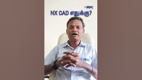 Concept of NX CAD Software #shortvideo | Dr. N V Dhandapani #mdcengg