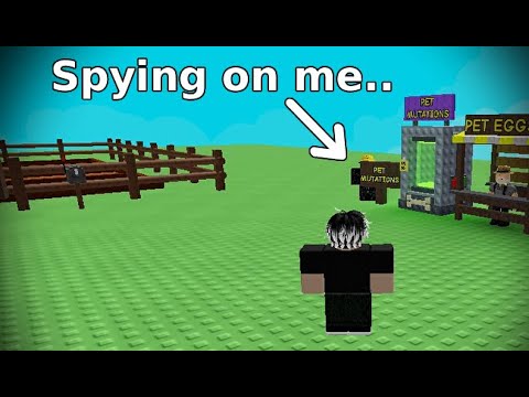 I was being watched by someone in Grow a Garden (Funny lol)