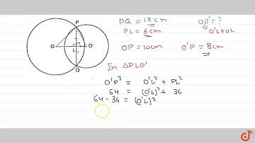 Two circles    of radii  ltmath gt  ltmrow gt  ltmn gt10 lt/mn gt ltmo gt  lt/mo gt ltm
