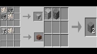 How to craft Diorite,Andesite and Granite in Minecraft