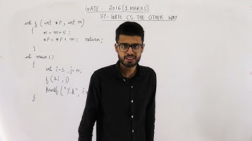 Gate 2016 pyq C Programming | The value printed by the following program is void f(int* p, int m){..