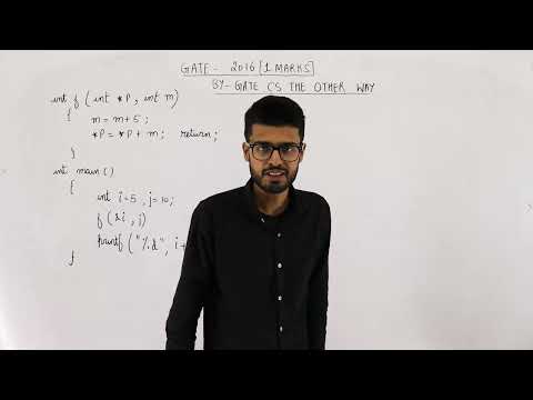 Gate 2016 pyq C Programming | The value printed by the following program is void f(int* p, int m){..