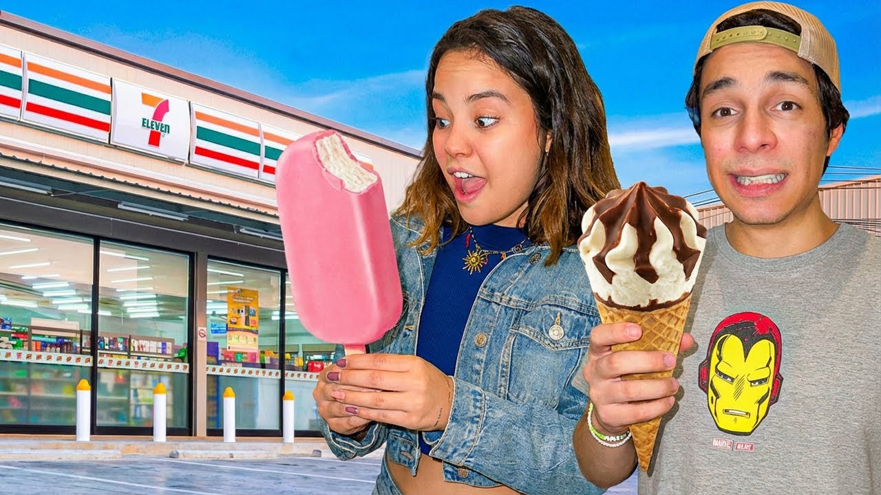 PROBANDO TODOS LOS HELADOS QUE VENDEN EN EL 7 ELEVEN - Barbie Pvm