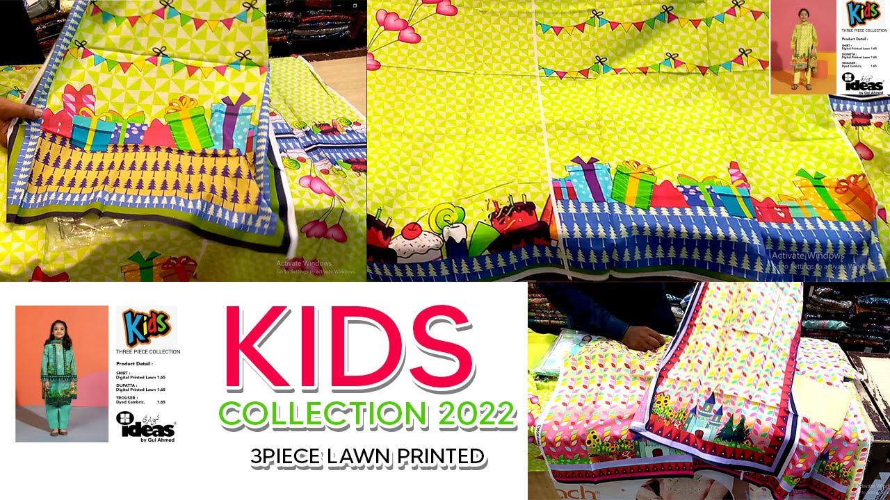 Bacchon Ke Designer Suit | Latest KIDS Collection 2022 3Piece Lawn