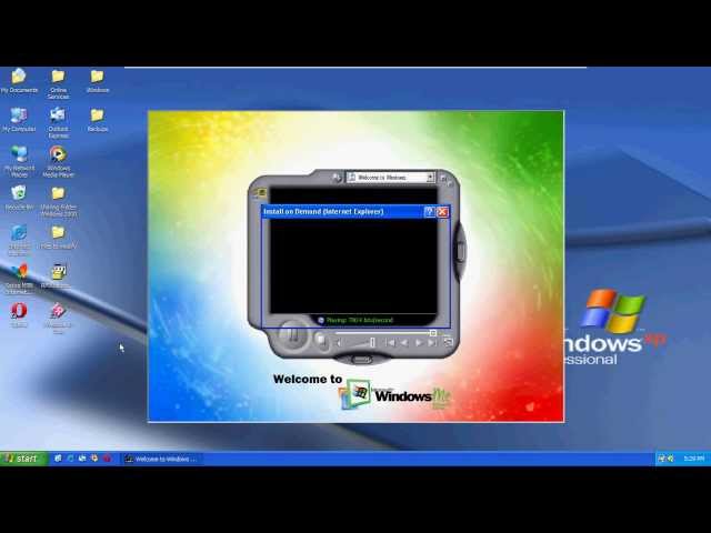 Windows ME transformed into Windows XP - YouTube