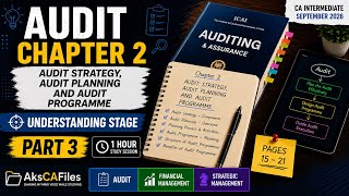 CA Inter Audit | Chapter 2 | Part 3 | AUDIT STRATEGY,AUDIT PLANNING AND AUDIT PROGRAMME | Tamil 