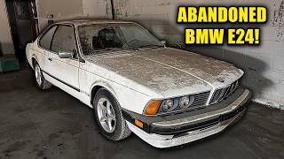 BMW E24 First Wash in YEARS Found ABANDONED In Warehouse! | Car Detailing Restoration