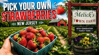 Pick Your Own Strawberries 🍓 | Strawberry Harvest at Melick's Town Farm, New Jersey