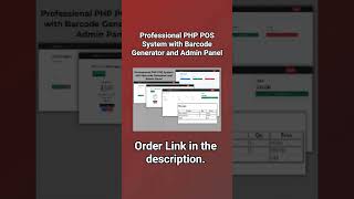 Professional PHP POS System with Barcode Generator and Admin Panel  #posstore #store #barcode