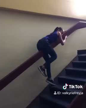 FUNNY STAIRS SLIDE FAIL
