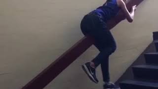 Funny Stairs Slide Fail