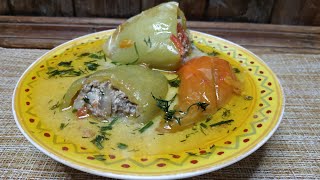 Перец фаршированный мясом и рисом. Рецепт для гурманов