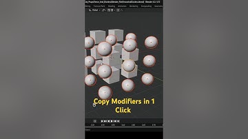 Copy Modifiers in 1 Click in Blender