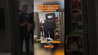 Officer Arrests Suspect Mid–Bathroom Break — He loses it 😂😂 |True Crime Documentary #crime Wealth