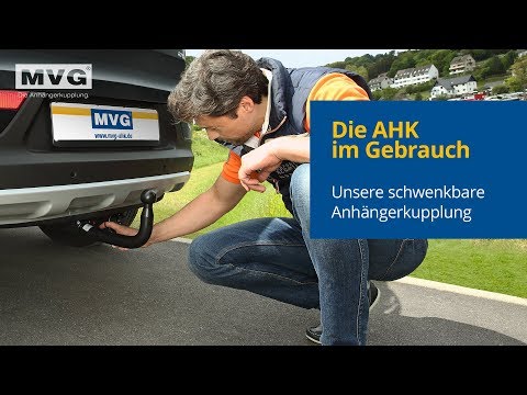 Die Bedienung der schwenkbaren Anhängerkupplung - MVG-Typ 2081