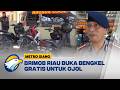 Brimob Riau Buka Bengkel Gratis untuk Ojol di Pekanbaru - [Metro Siang]
