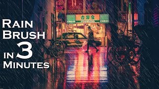 Rain Effect in Photoshop (Quick Rain Brush)