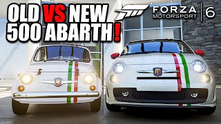 Old Vs New - Fiat 500 Abarth - Happiest Cars On The Planet! (Forza 6)