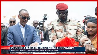 Guinea: Perezida Kagame yatashye umuhanda wamwitiriwe