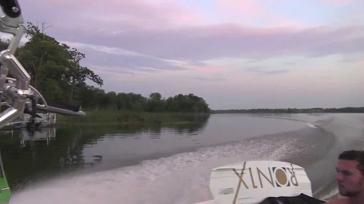 Friday night wakeboarding behind the Epic 21V