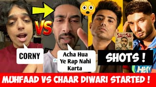 😲MUHFAAD VS CHAAR DIWARI ! MUHFAAD SHOTS ON ENCORE, RAFTAAR & KR$NA IN NEW TRACK SHUSH ! HONEY SINGH