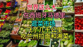 世界这么大在西班牙马德里逛菜市场飞了几千公里吃兰州拉面和湘菜粤语中字幕2024411