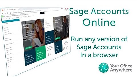 Sage Accounts Online - Sage in a browser