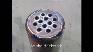 Stainless Steel reaction chamber.