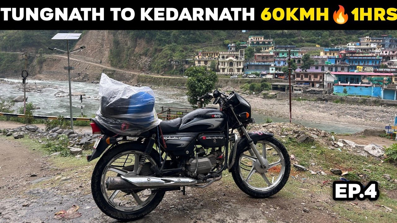 Tungnath Chopta To Kedarnath ♥️ 60kmh ll Delhi To Kedarnath On Splendor🔥Bike ll #kedarnath #chopta