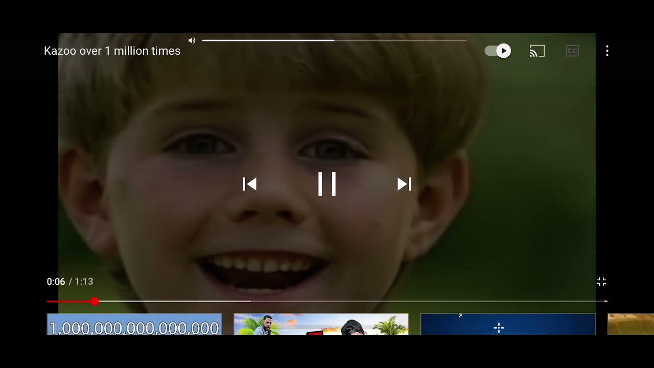 Kazoo over 500,000 times YouTube