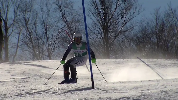 Colby skier Michael Boardman -- slalom at Middlebury