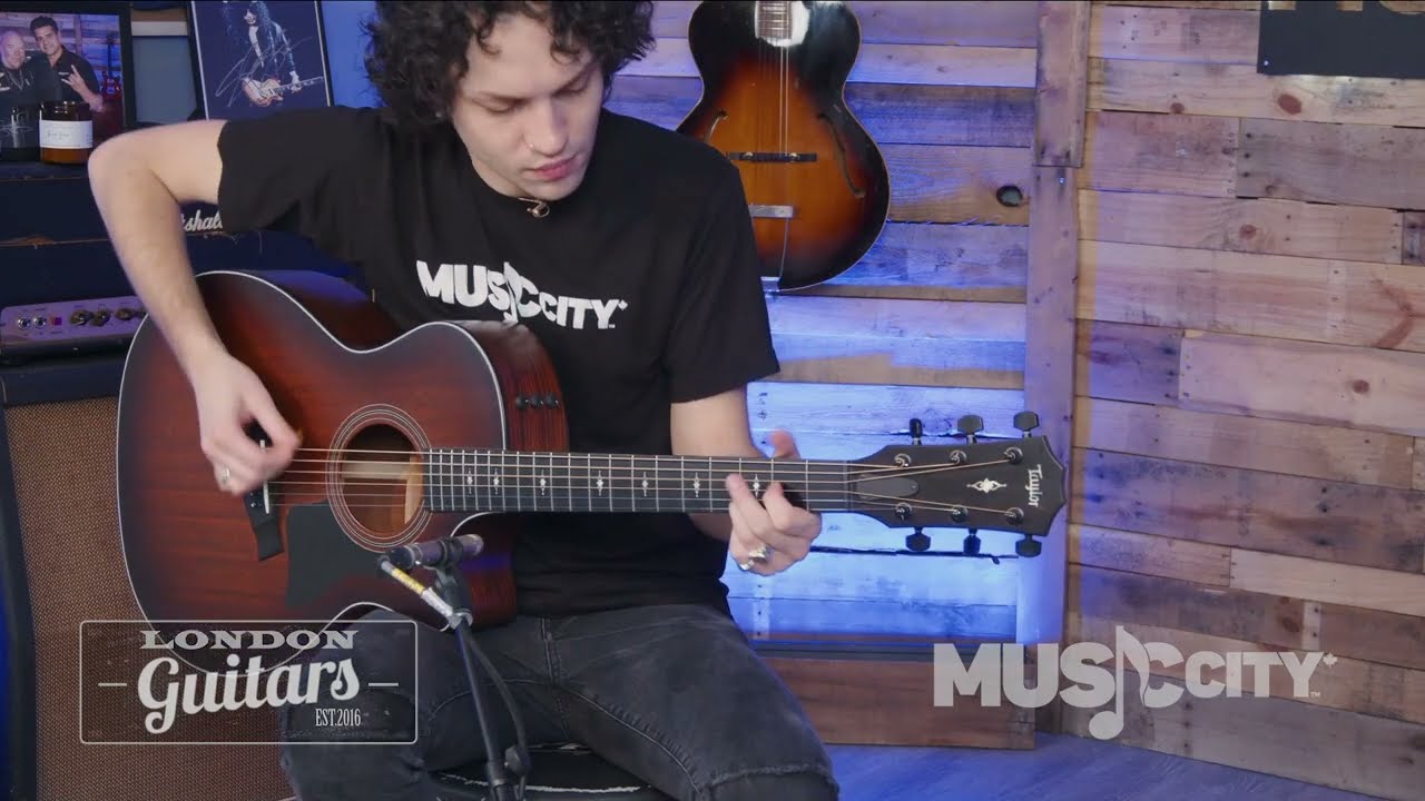Taylor 324ce Grand Auditorium Acoustic Electric Guitar Demo at Music City