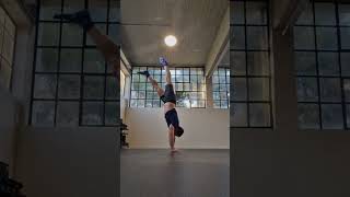 Handstand — 25 Second Hold + Negative Handstand Push-up