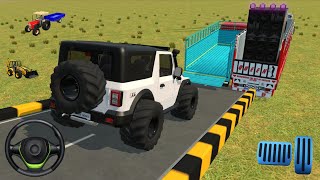 Modified 🤯 Thar and DJ Setup 🔥 Vehicle Transport Gameplay 🚛 | Indian Vehicle Simulator #thar #dj ... screenshot 4