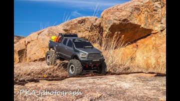 3D printed Tamiya Tundra on Axial scx10 best rock crawler car video