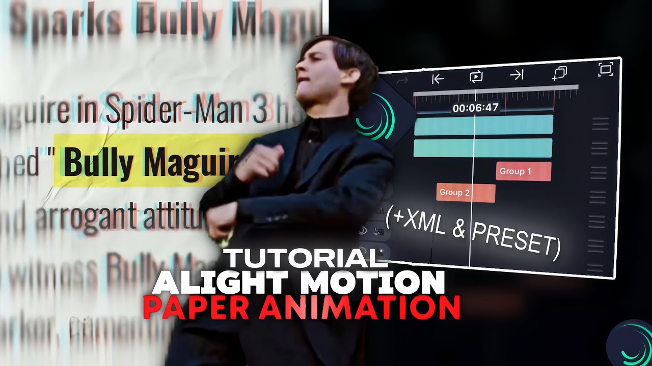 Trending Paper Animation Tutorial || Alight Motion +Link and XML - YouTube