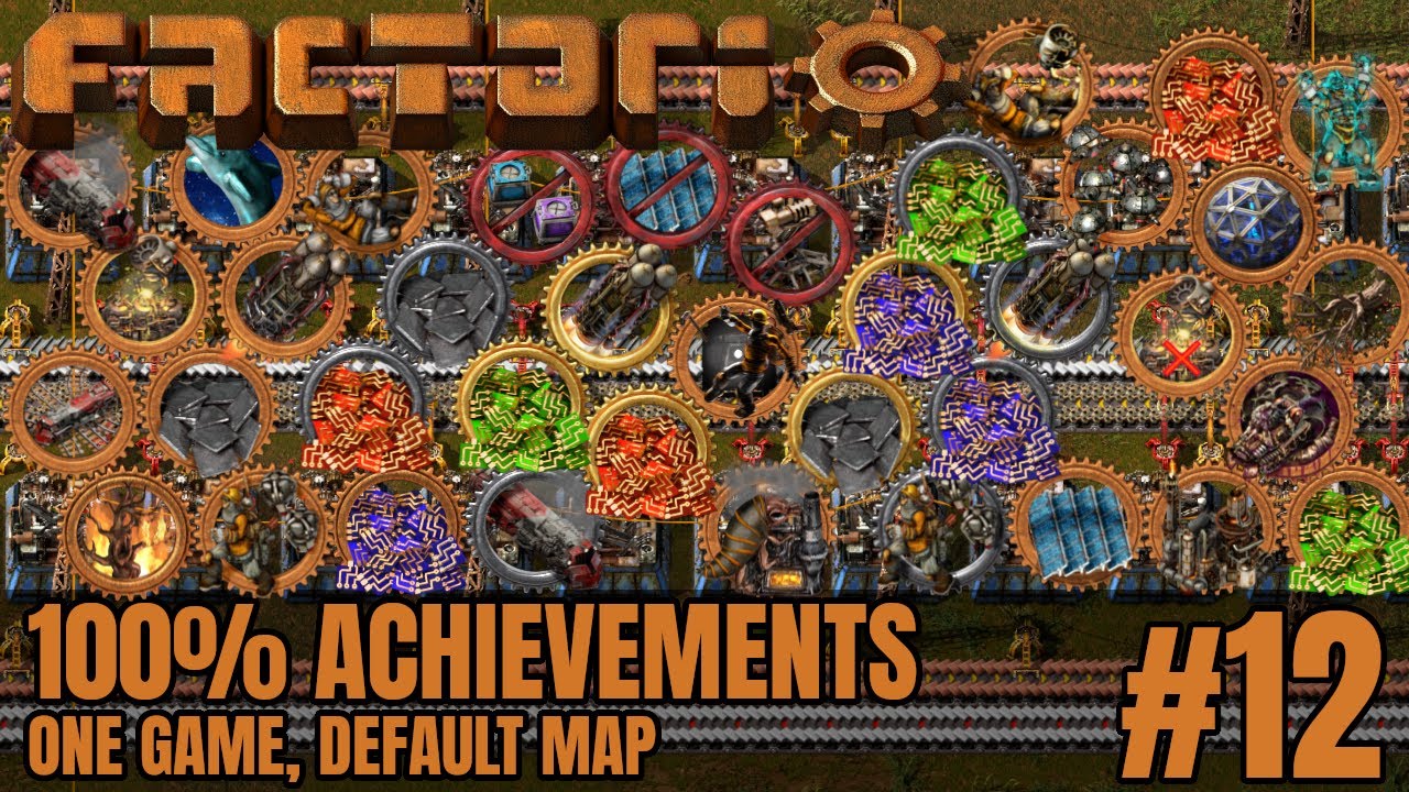 Factorio 100% Achievements | Default Map | #12 Low Density Structures ...