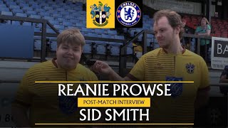 Post Match Reanie Prowse Sid Smith Sutton United Vs Chelsea Foundation 110525