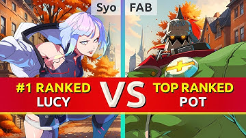 GGST ▰ Syo (#1 Ranked Lucy) vs FAB (TOP Ranked Potemkin). High Level Gameplay