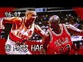 Michael Jordan vs Steve Smith Bulls vs Hawks (1997.02.14) - 51pts! Who's got a better jumpshot?