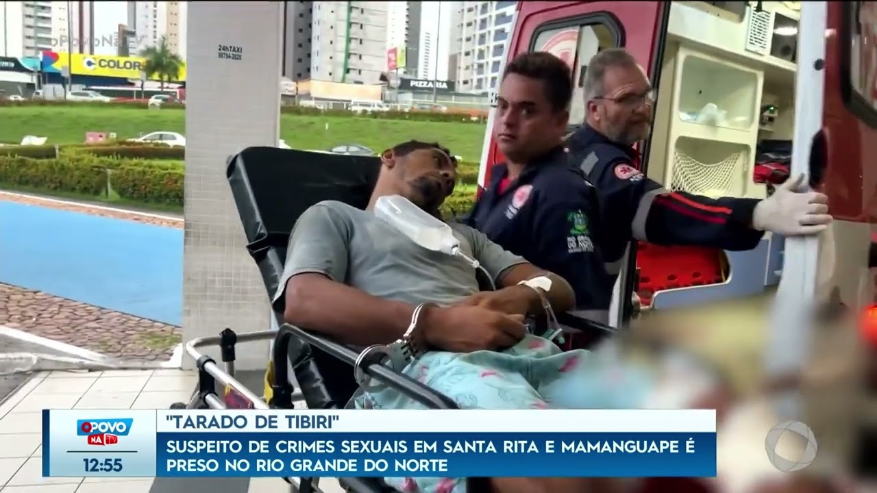 Suspeito de crimes sexuais em Santa Rita e Mamanguape é preso no RN  - O Povo na TV