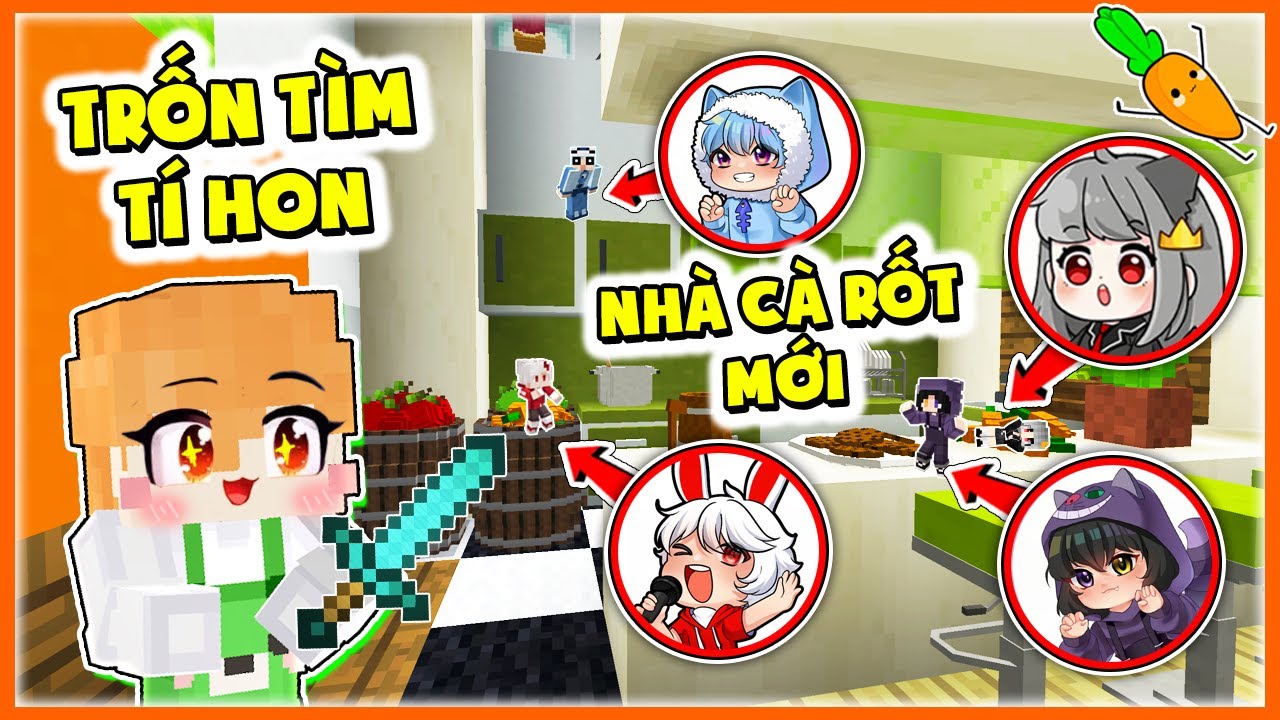 Kamui Và Hero Team Thử Thách TRỐN TÌM TÍ HON Tại Nhà CÀ RỐT Làng Hero ...